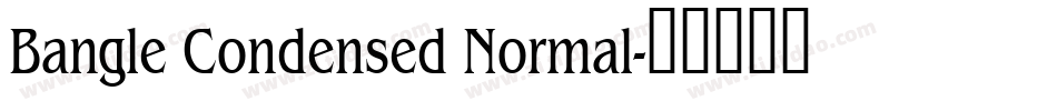 Bangle Condensed Normal字体转换